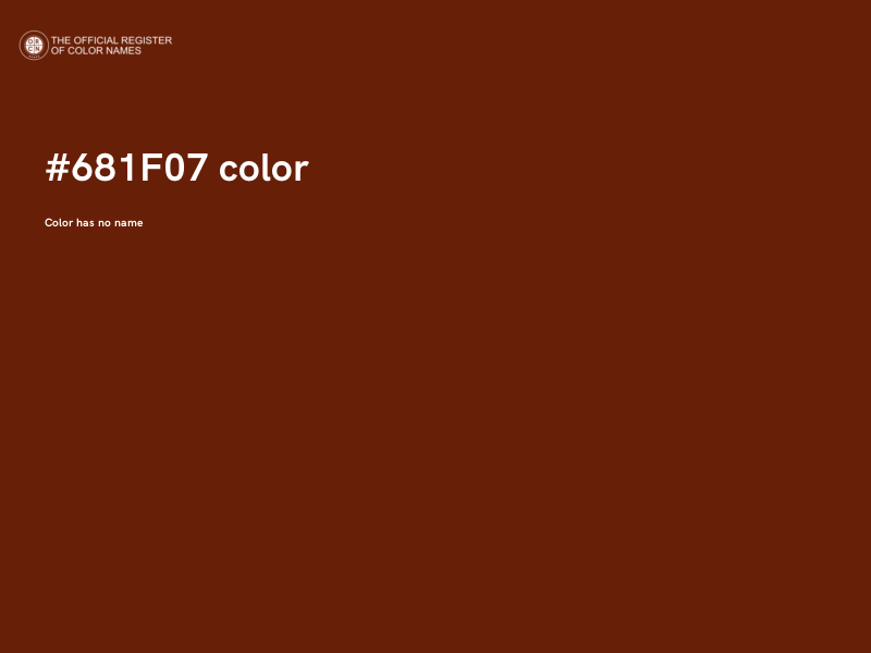 #681F07 color image