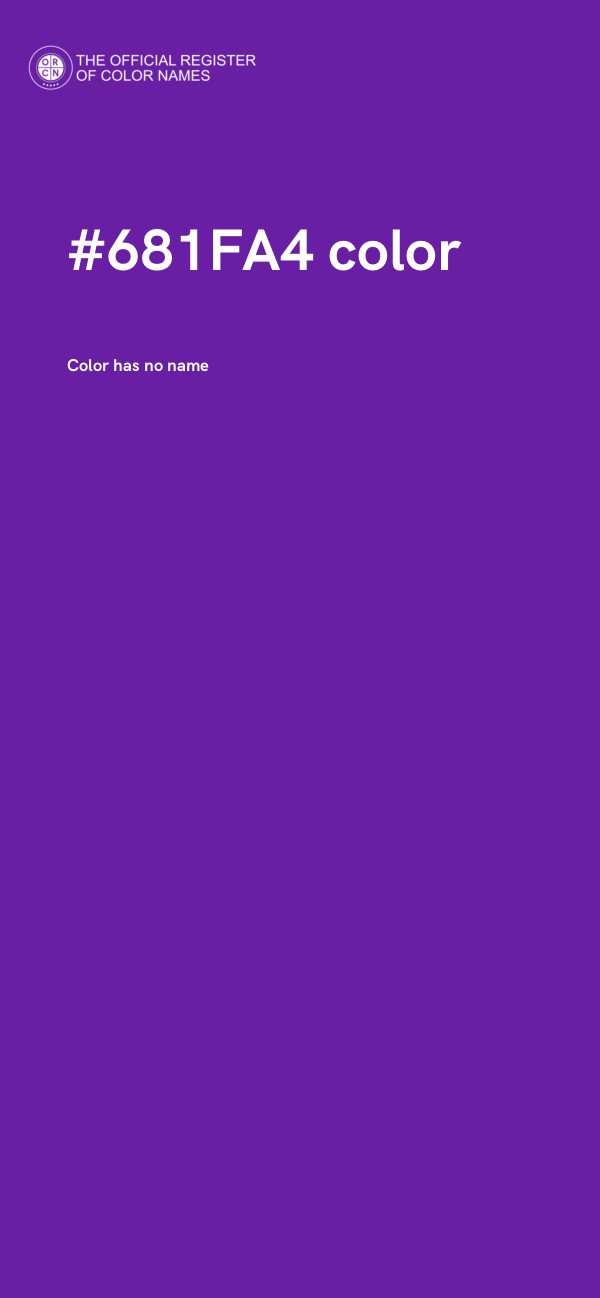 #681FA4 color image