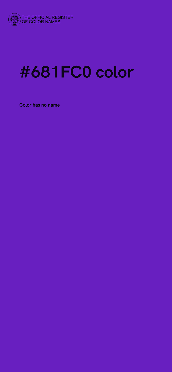 #681FC0 color image