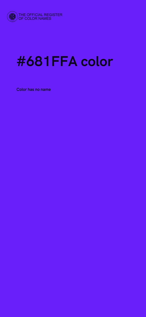 #681FFA color image