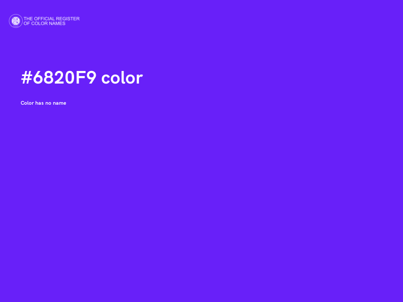 #6820F9 color image