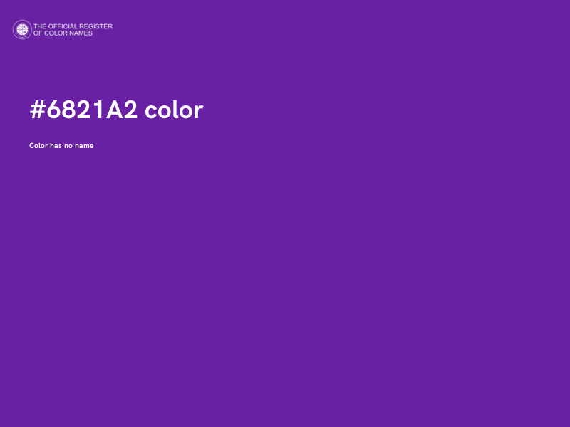 #6821A2 color image