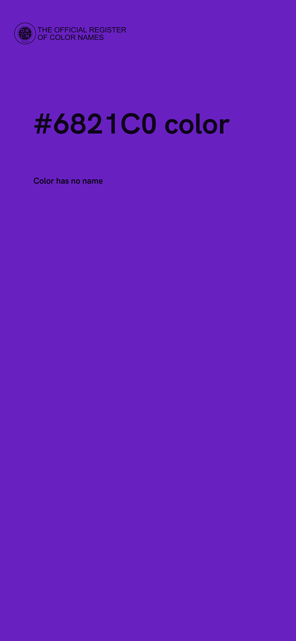 #6821C0 color image