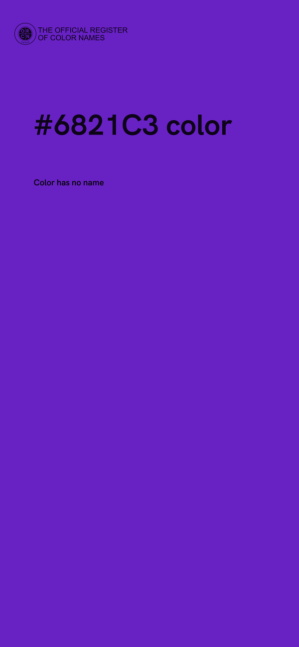 #6821C3 color image