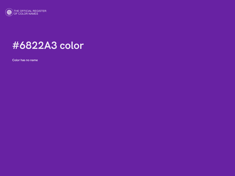 #6822A3 color image