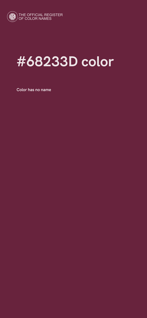 #68233D color image