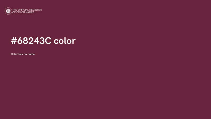#68243C color image