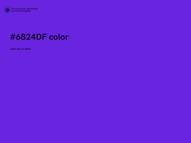#6824DF color image