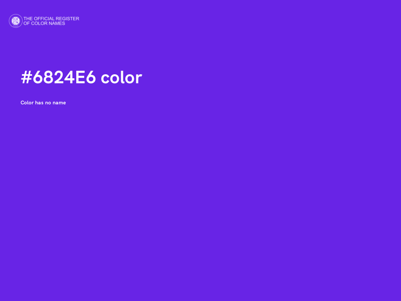 #6824E6 color image
