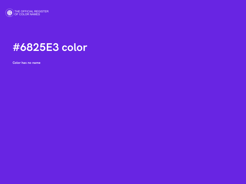 #6825E3 color image