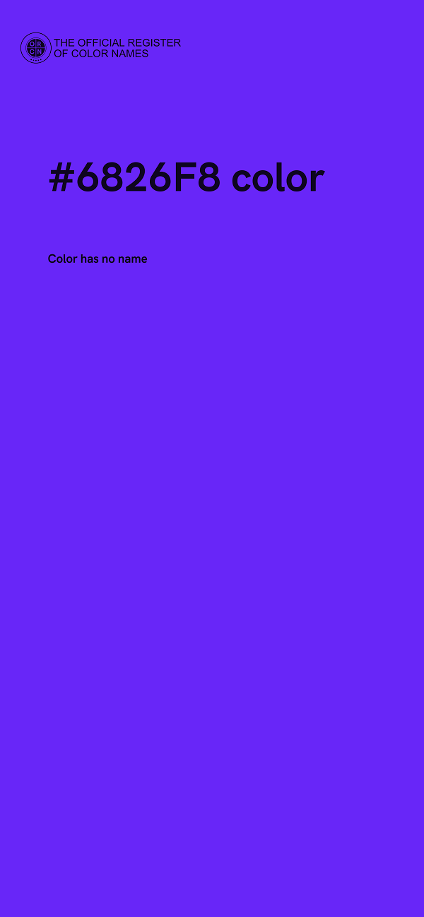 #6826F8 color image