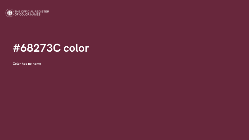 #68273C color image