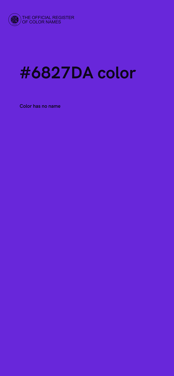 #6827DA color image