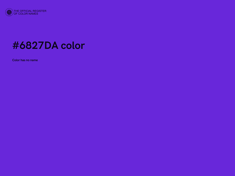 #6827DA color image