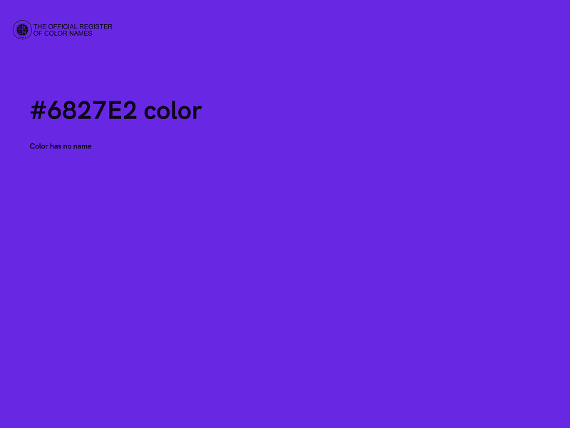 #6827E2 color image