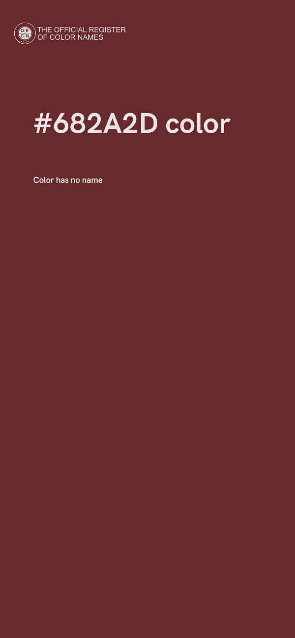 #682A2D color image