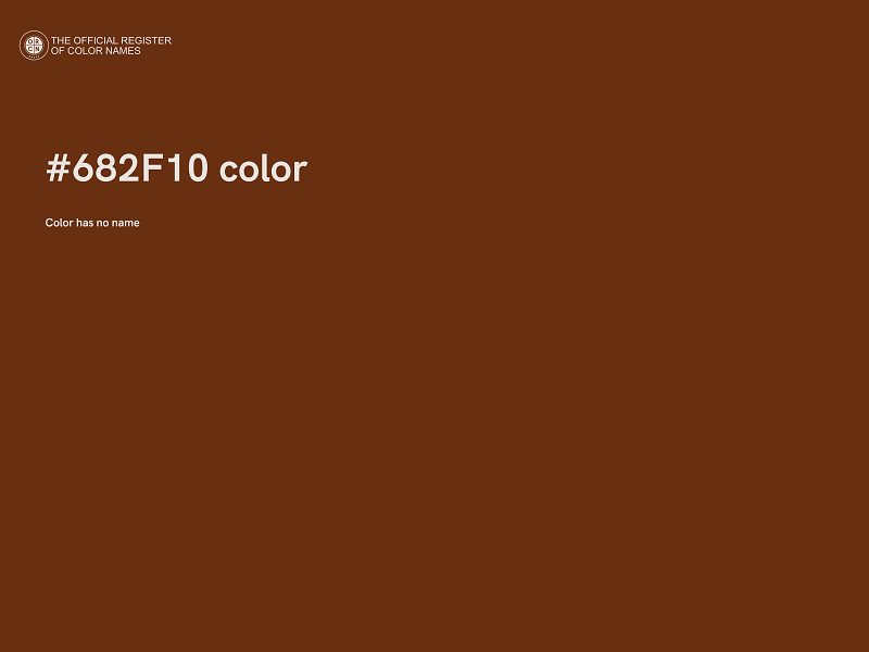 #682F10 color image