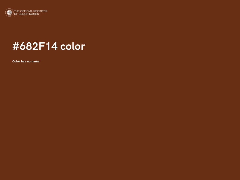 #682F14 color image