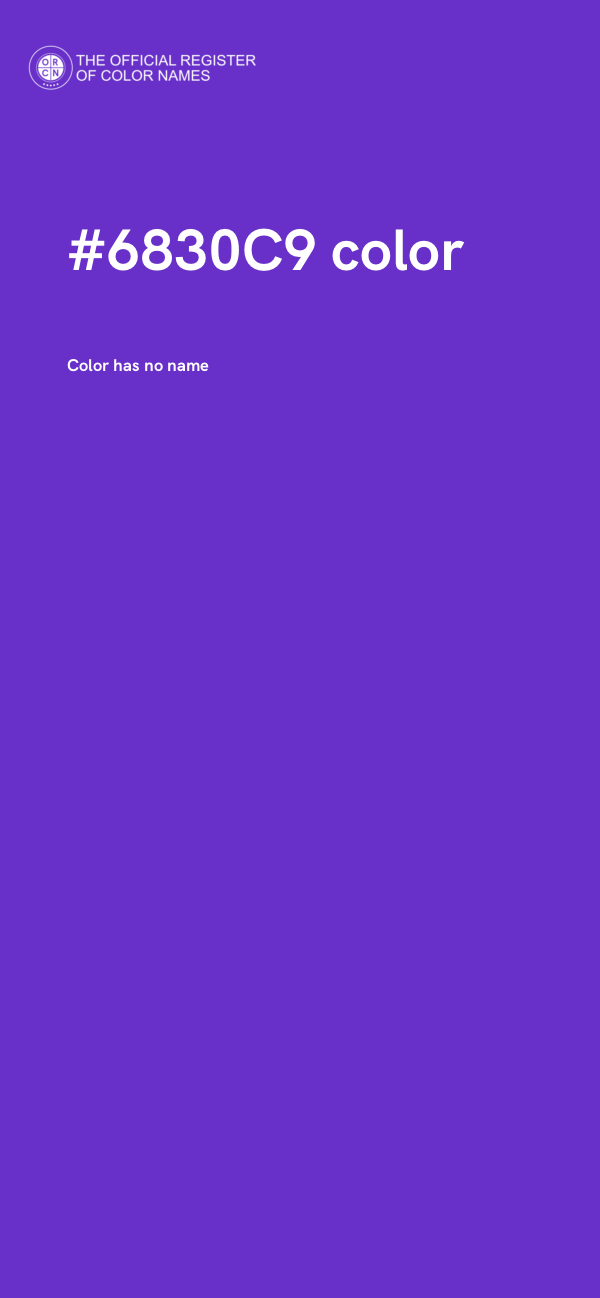 #6830C9 color image