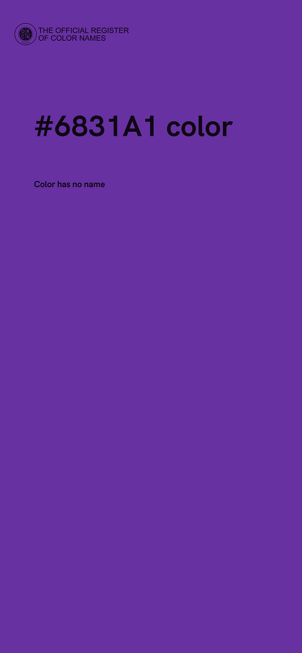 #6831A1 color image