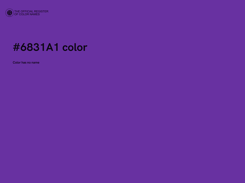 #6831A1 color image