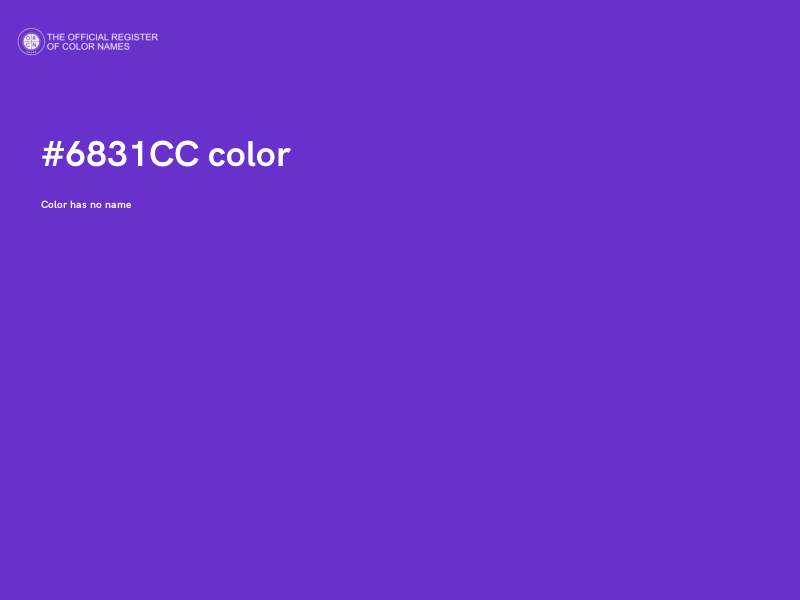 #6831CC color image
