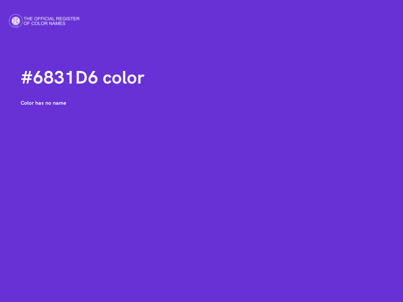 #6831D6 color image