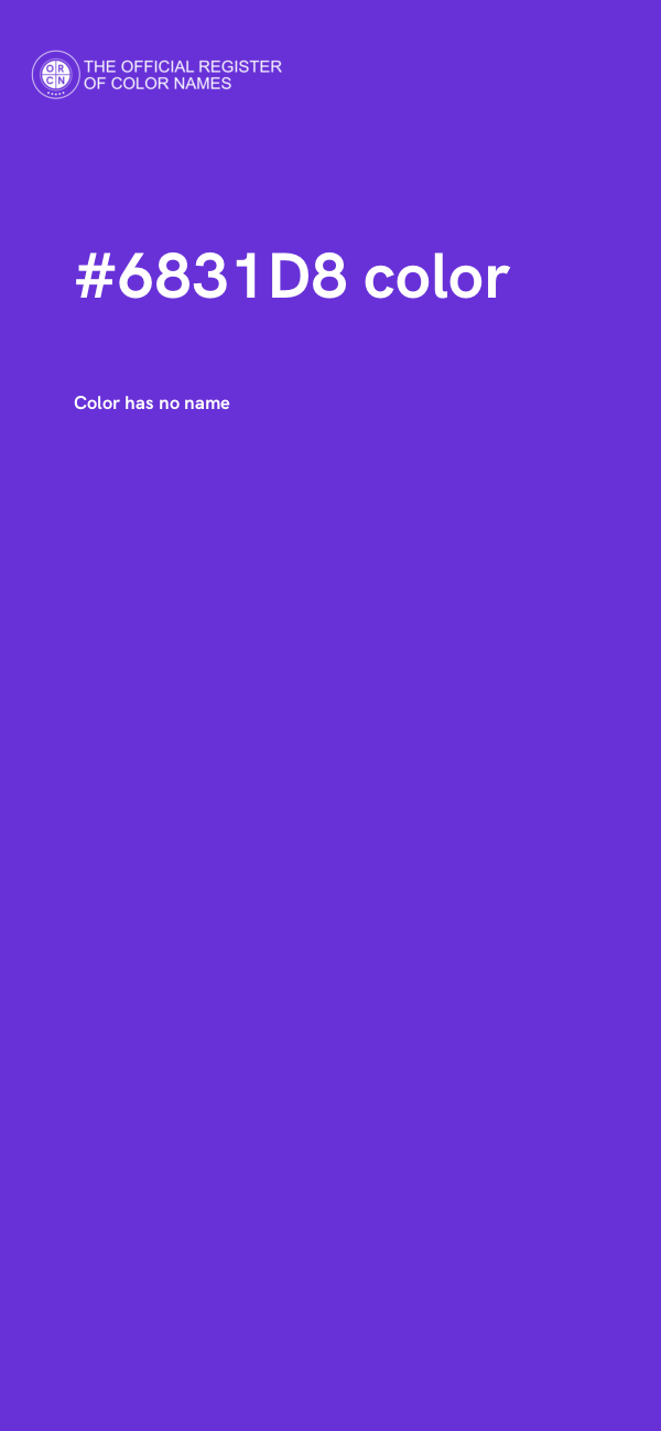 #6831D8 color image