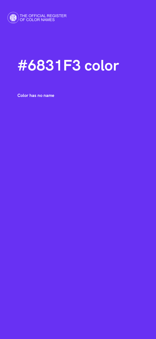 #6831F3 color image