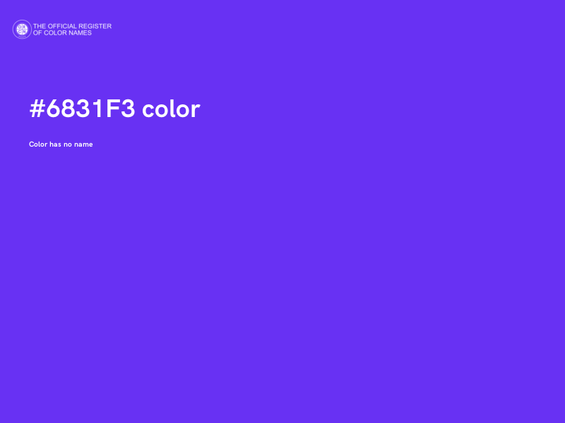 #6831F3 color image