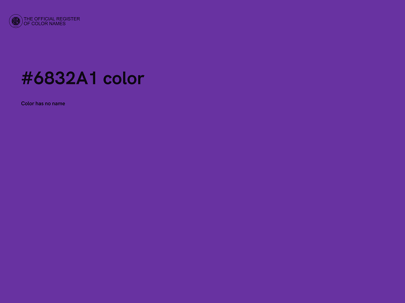#6832A1 color image