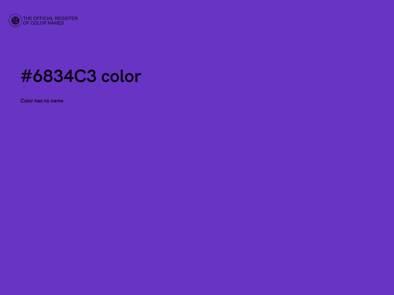 #6834C3 color image