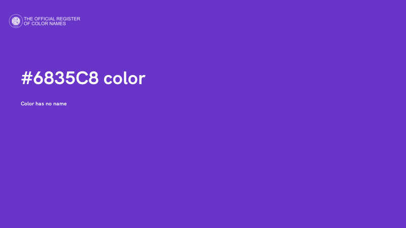 #6835C8 color image