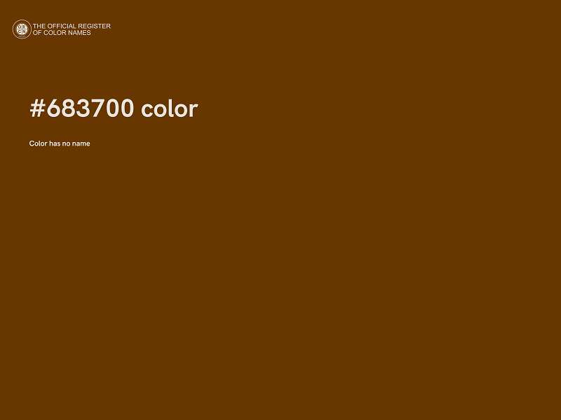 #683700 color image