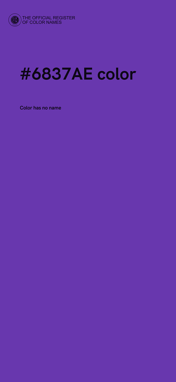#6837AE color image