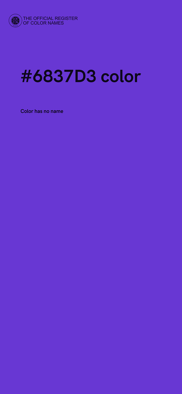 #6837D3 color image