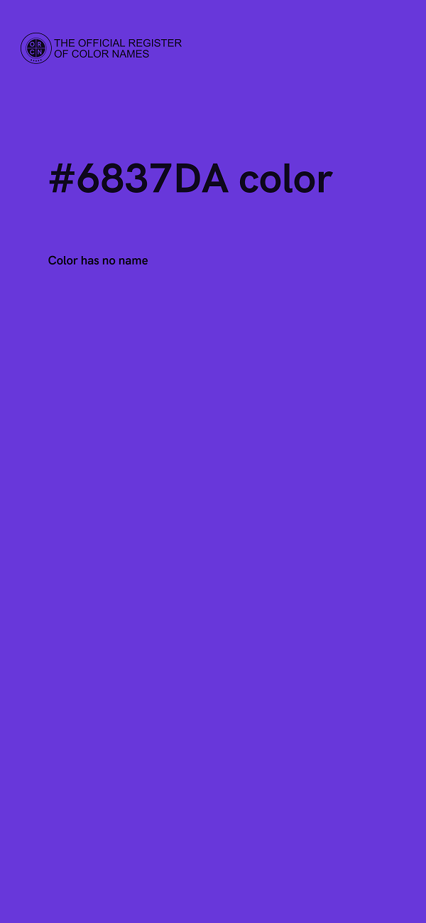 #6837DA color image