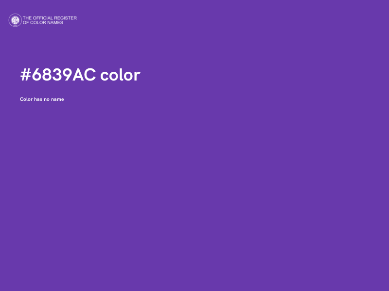 #6839AC color image