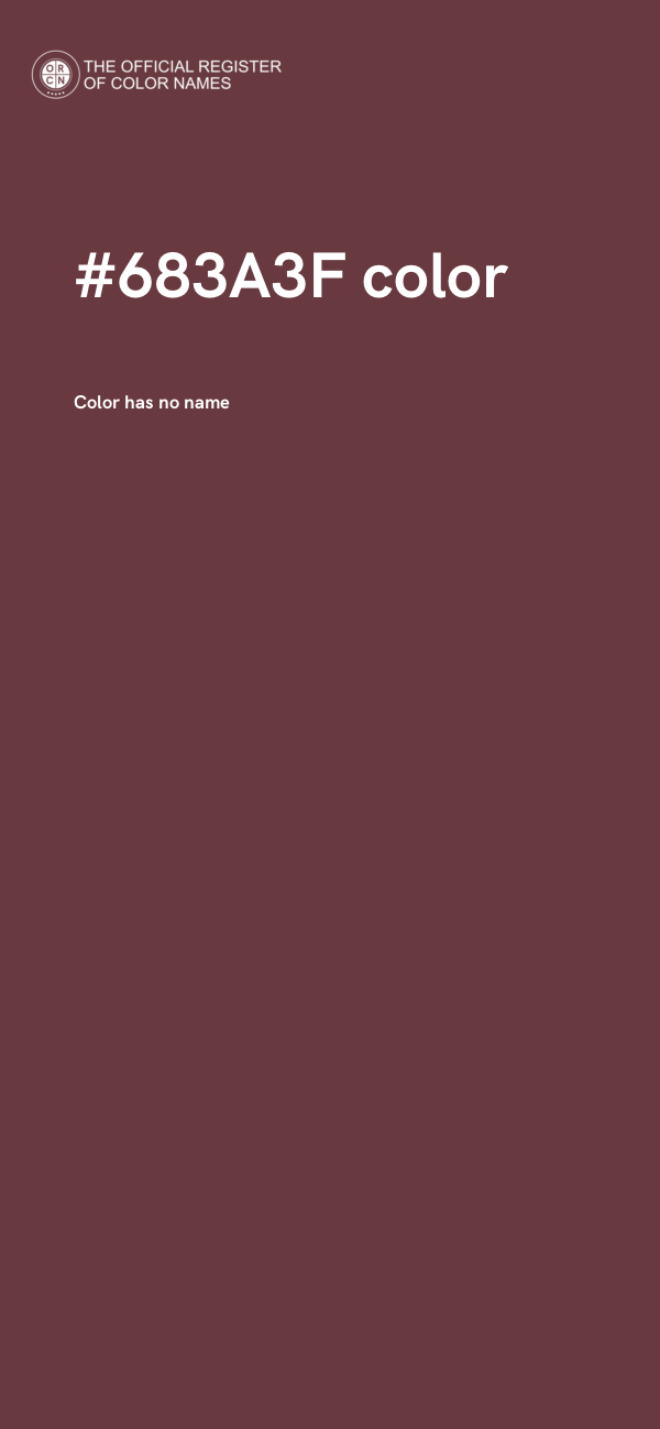 #683A3F color image