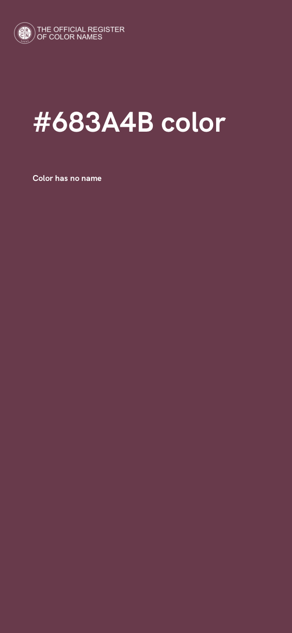 #683A4B color image