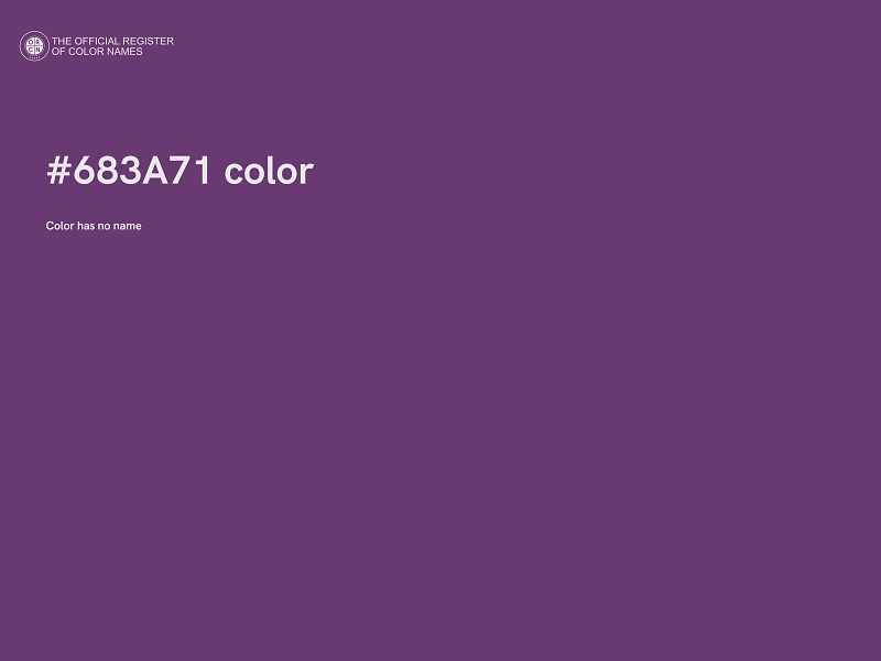 #683A71 color image