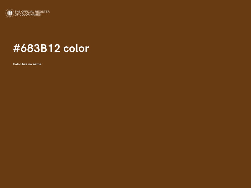#683B12 color image