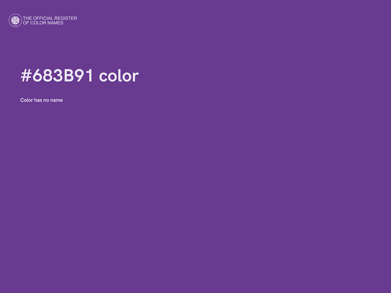 #683B91 color image