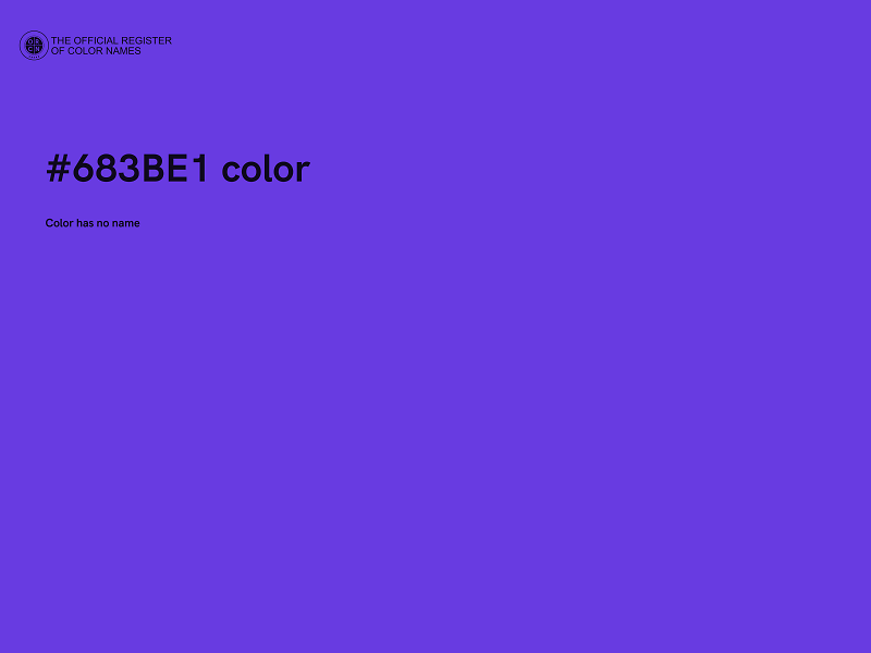 #683BE1 color image