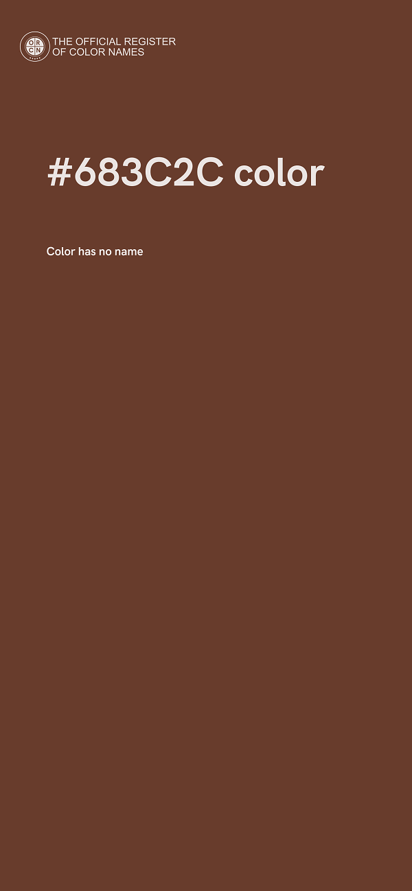 #683C2C color image