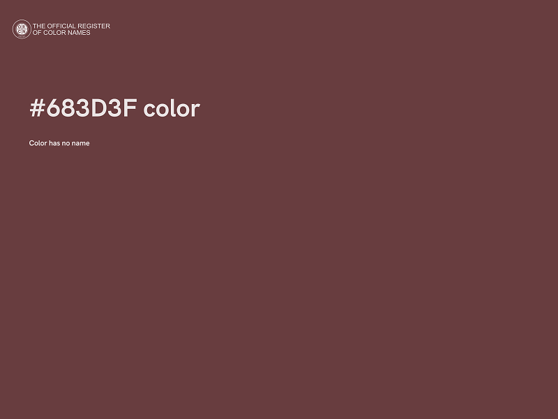 #683D3F color image