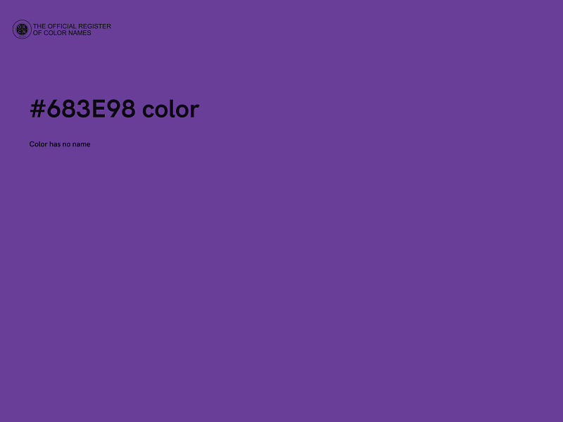 #683E98 color image