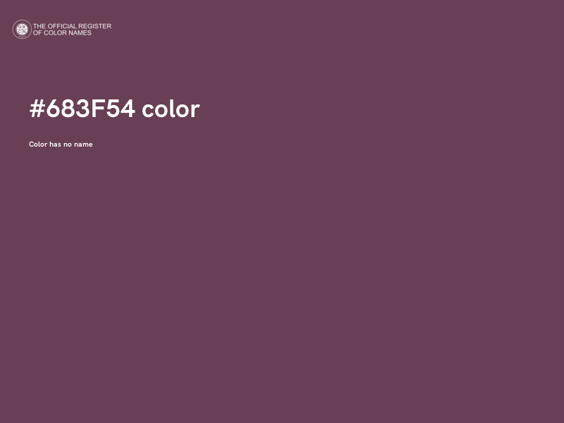#683F54 color image