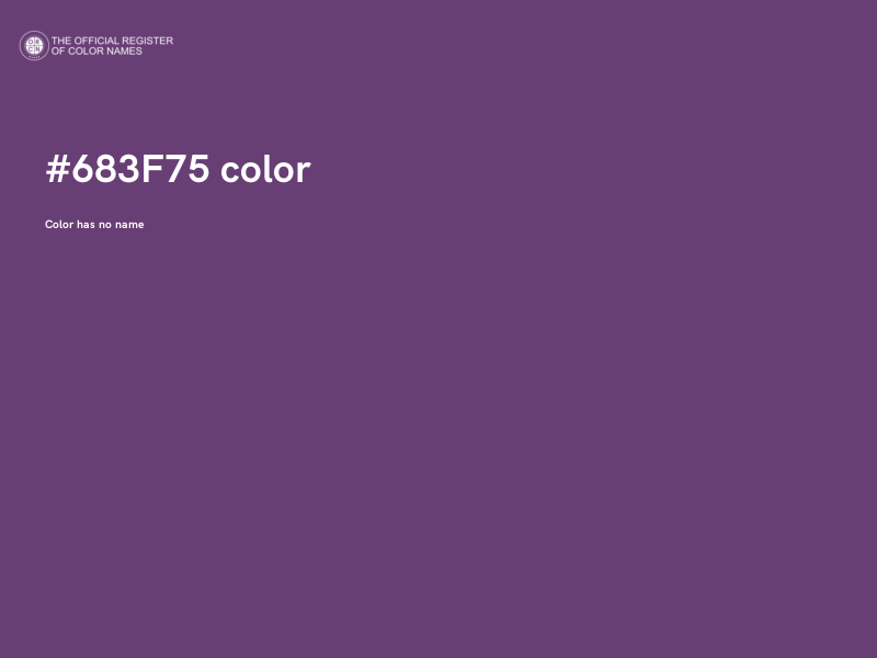 #683F75 color image