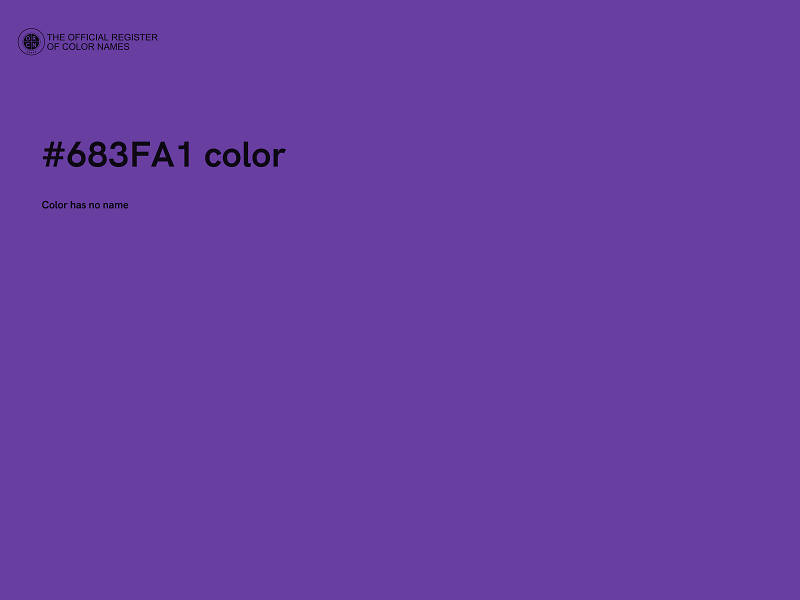 #683FA1 color image